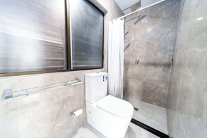 Shower, hair dryer