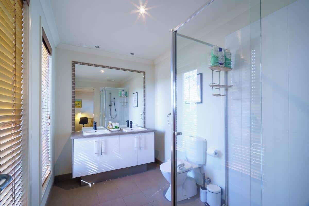 Shower, hair dryer