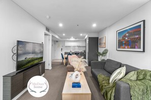 TV - Modern City Escape Pool | 2BR Apartment (Adelaide)