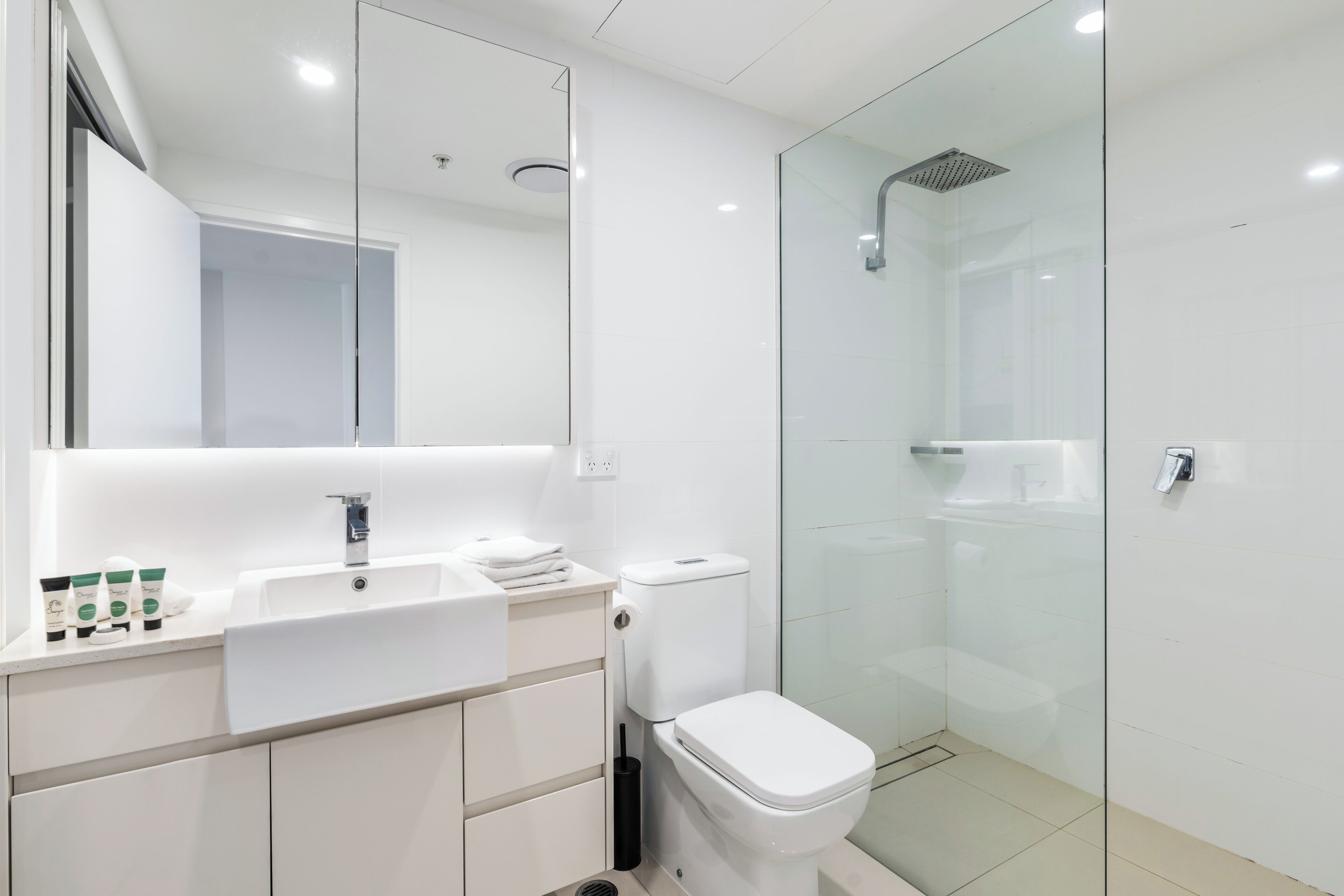 Lägenhet Superior - utsikt mot floden | Badrum | Dusch