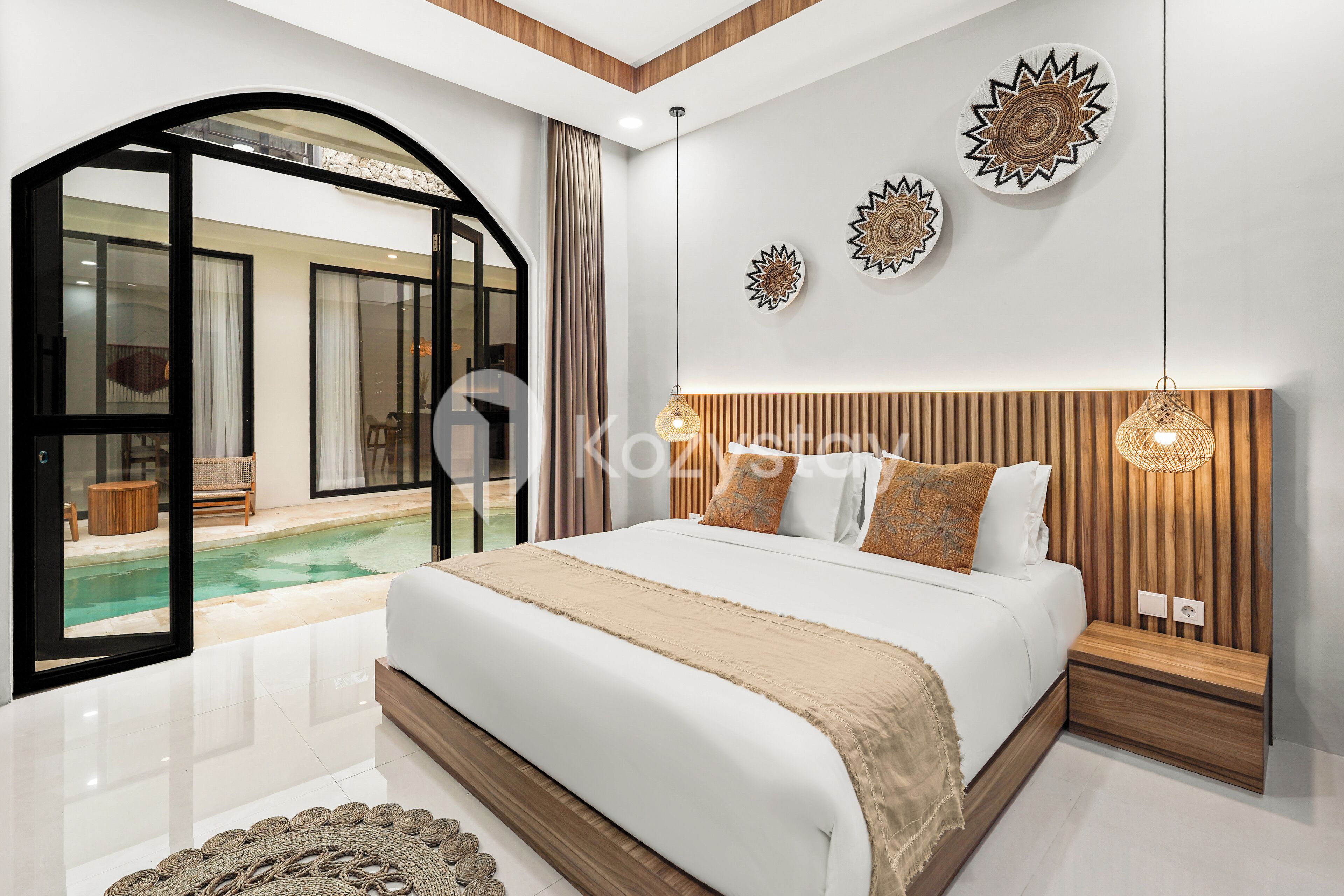 Vila, 3 quartos, vista para a piscina | Escrivaninha, espaço de trabalho para notebook