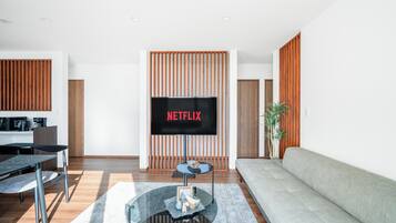 55-inch flat-screen TV with digital channels