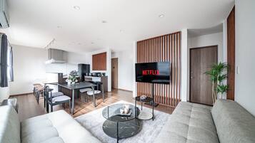 55-inch flat-screen TV with digital channels