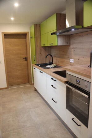 Fridge, oven, dishwasher, cookware/dishes/utensils - Ferienapartment Horn by Interhome (Altendorf)