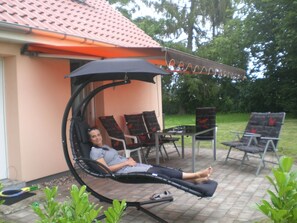 Terrace/patio - Modernisiertes Haus zwischen Stralsund und Barth by Interhome (Karnin)
