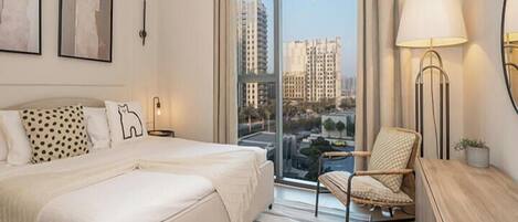 公寓, 陽台, 城市景觀 | 熨斗/熨衣板、免費無線上網