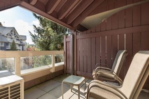 Terrace/patio - Cozy Alpine Condo in Whistler Village | 2BR · Sleeps 6 | 5min Walk to Gondola (Whistler)