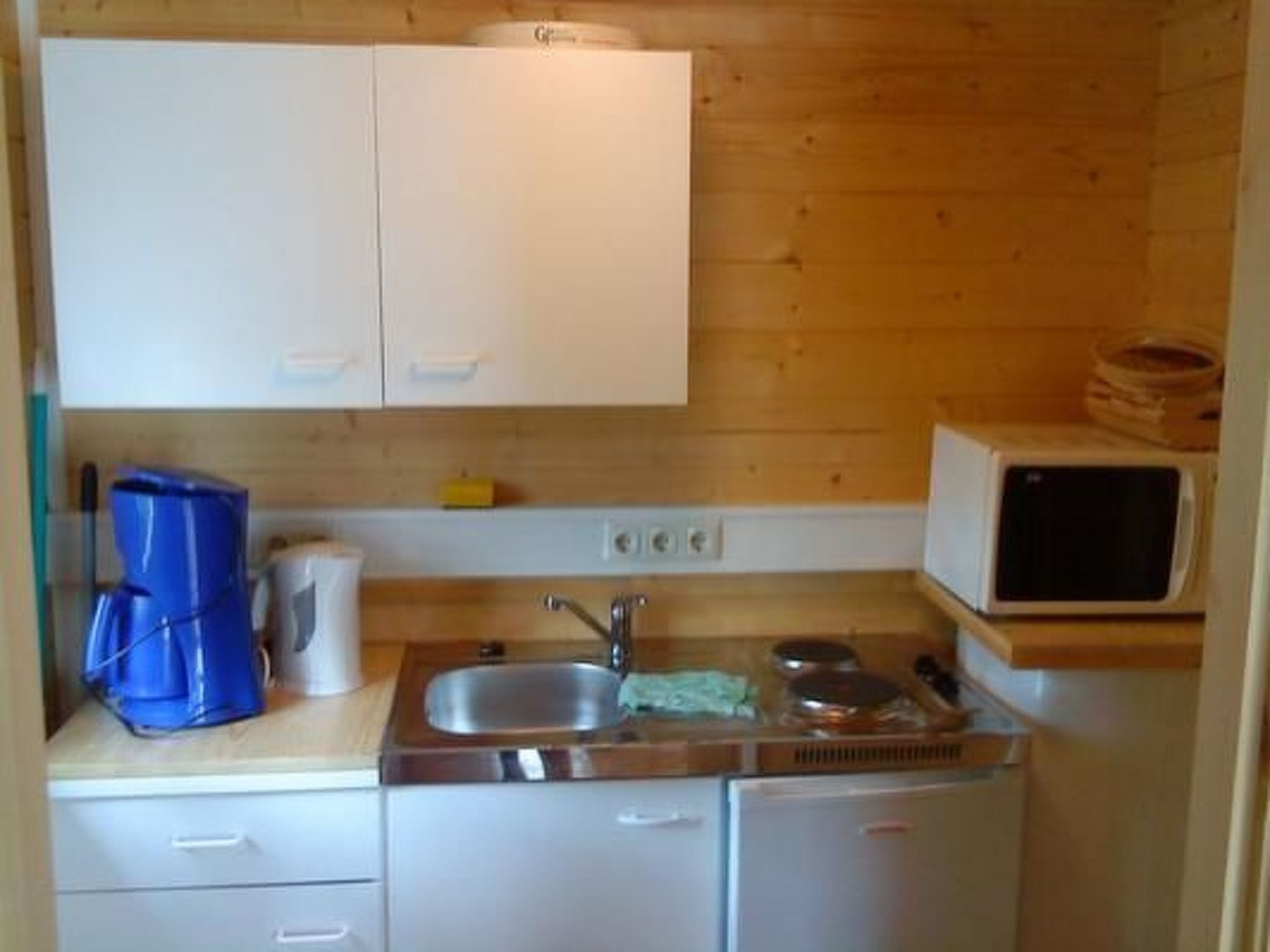 Frigorífic, microones i utensilis de cuina, vaixella i coberteria 