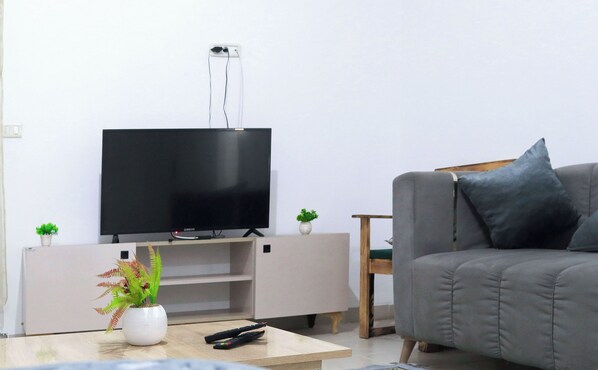 Appartement, 2 chambres, accessible aux personnes à mobilité réduite, fumeur | Salle de séjour