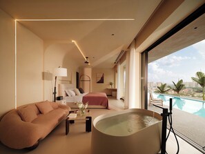 Premier-Suite, Terrasse, Bergblick | Ausblick vom Zimmer