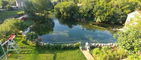 Vue depuis lâhĂ©bergement