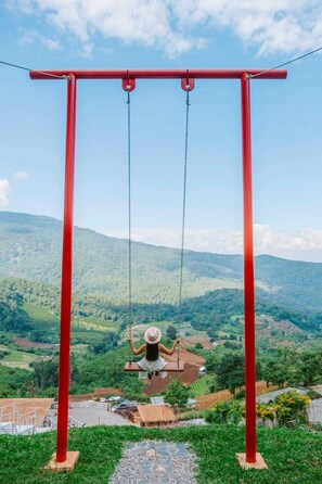 Blick von der Unterkunft