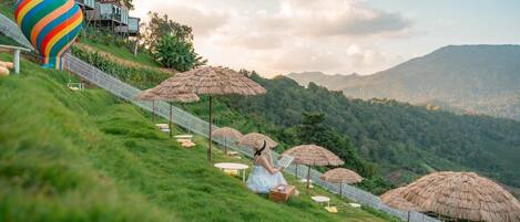 Blick von der Unterkunft