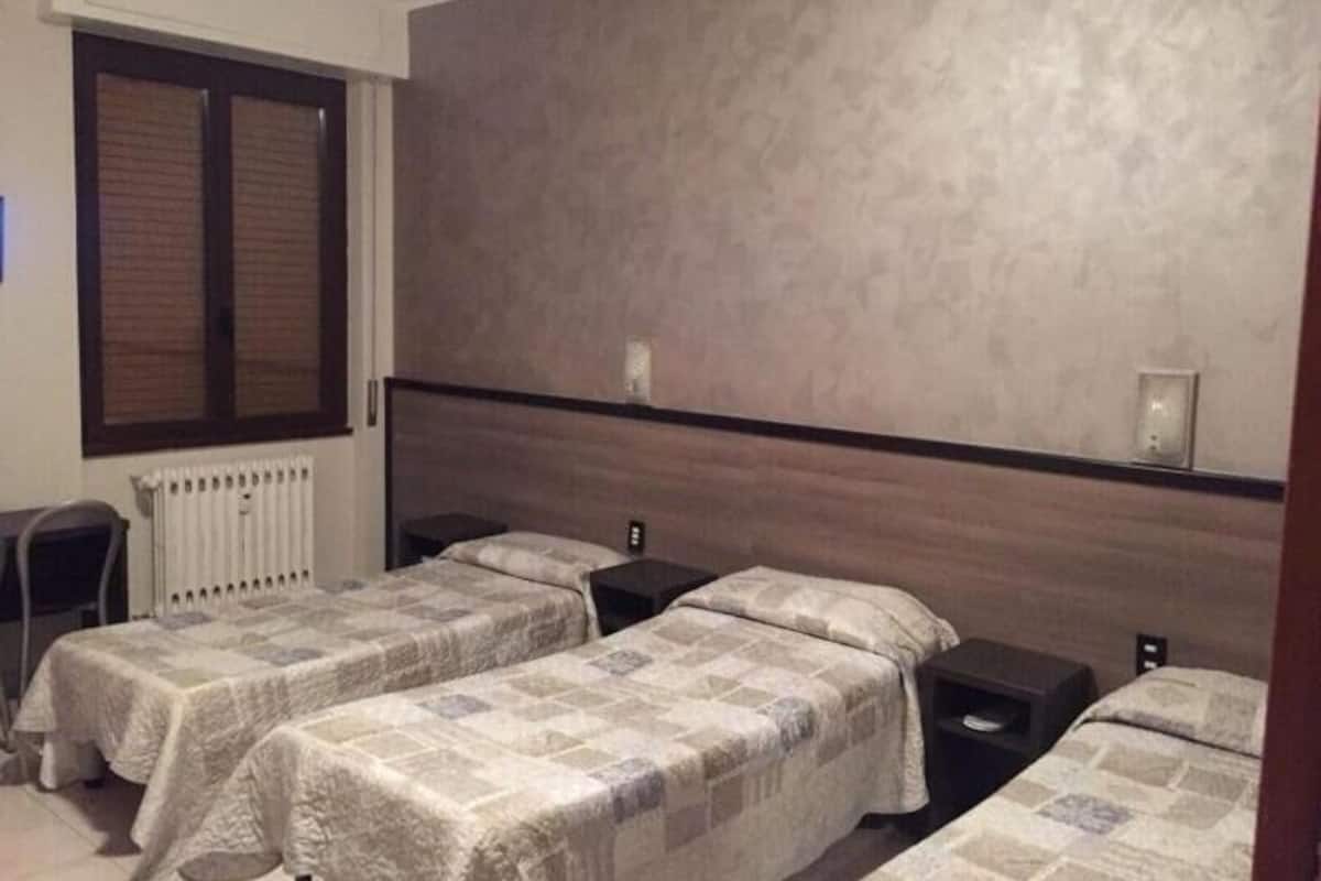 Classic Triple Room, Balcony, City View | Desk, laptop workspace, free WiFi