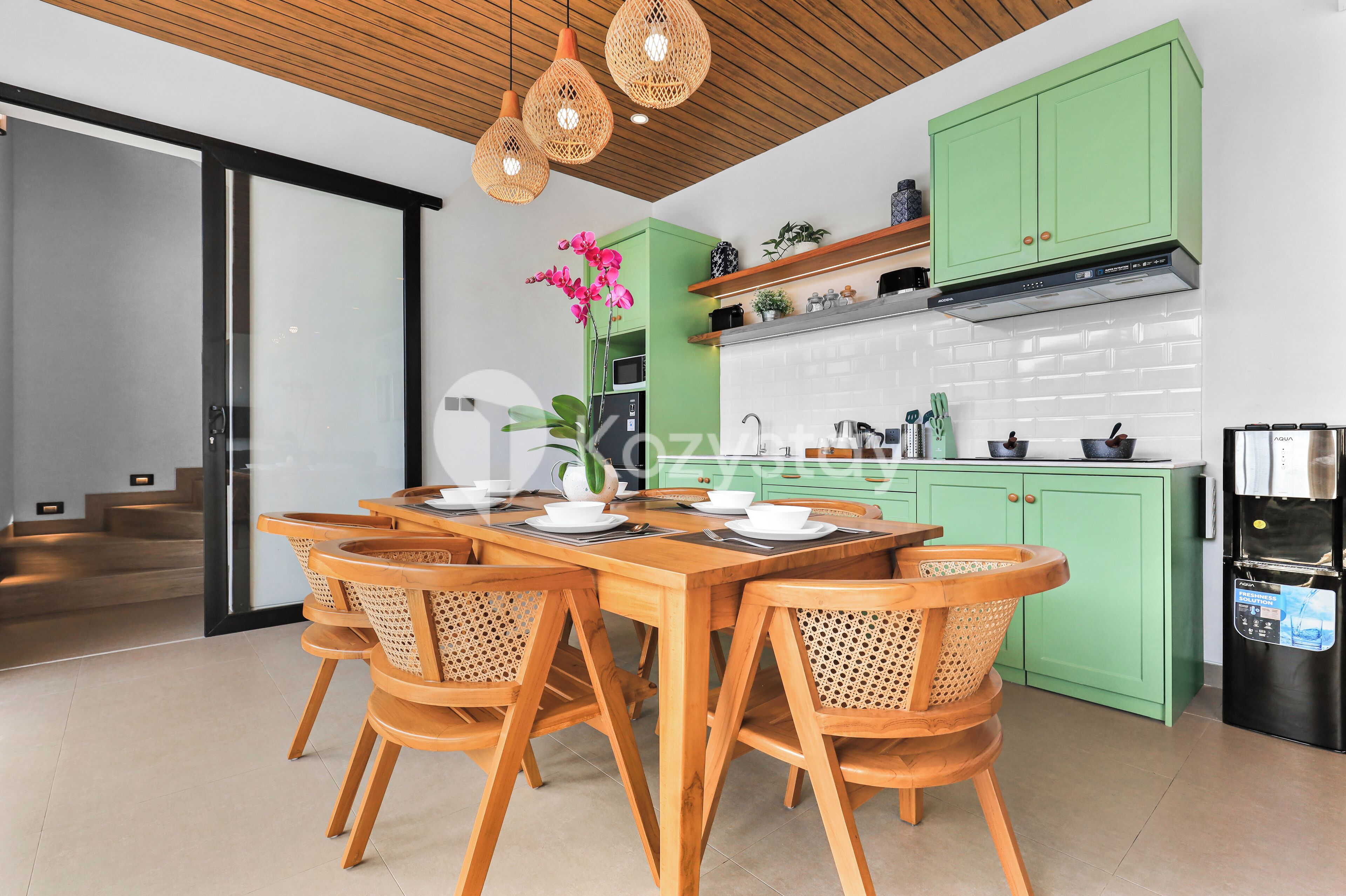 Villa, 3 Bedrooms, Pool View | Ruang makan