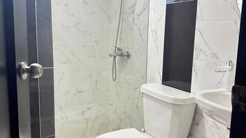 Shower, hair dryer
