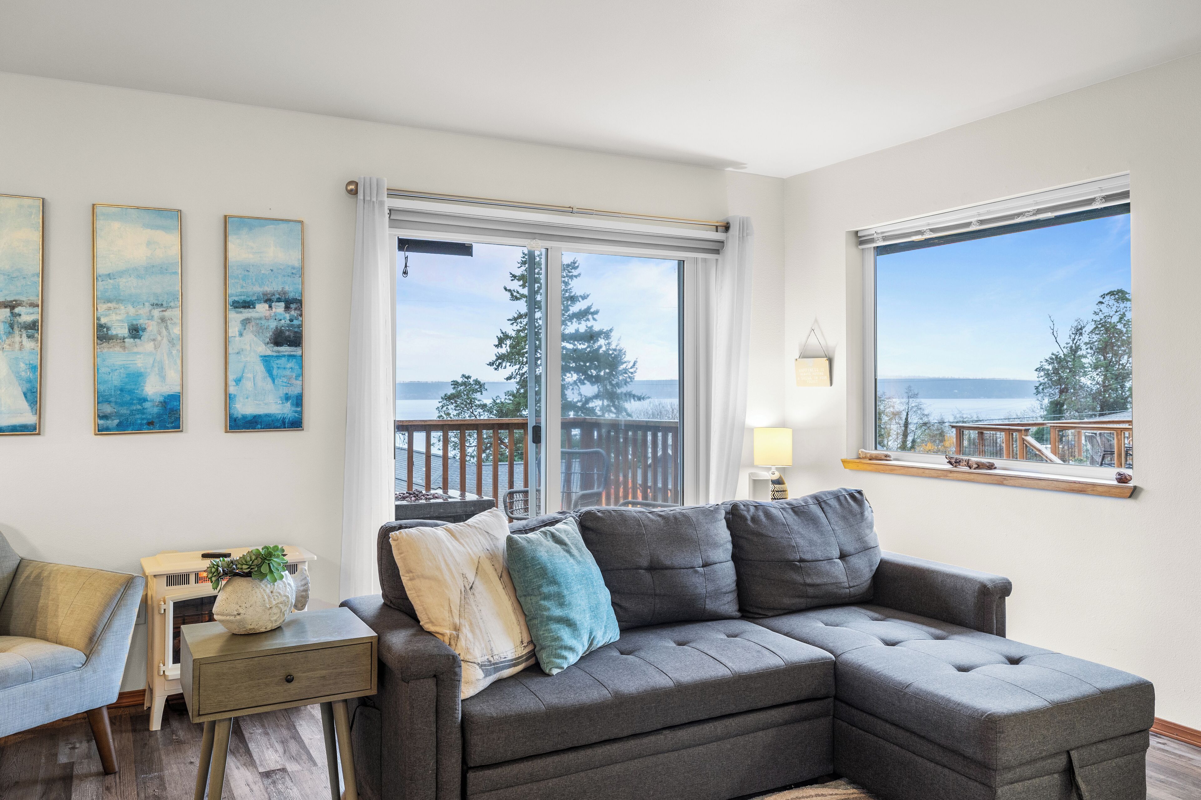 TV connectée, cheminée