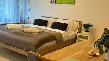 1 quarto, roupa de cama