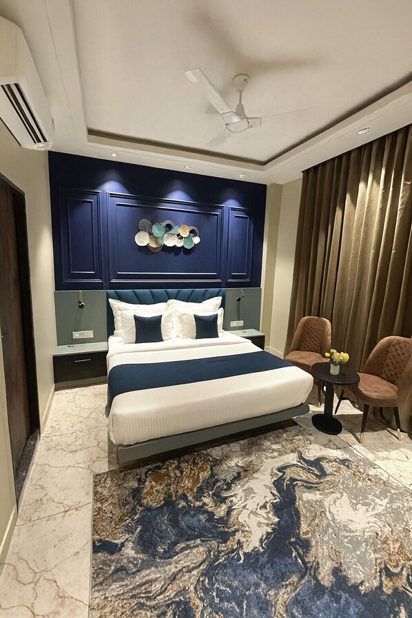 Deluxe Double Room, Balcony, City View | Laptop workspace, free WiFi - Ocean Regency (Ujjain)