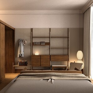 고급 침구, 미니바, 객실 내 금고, 책상