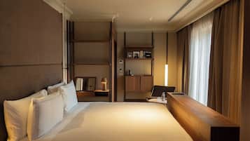 Premium bedding, minibar, in-room safe, desk