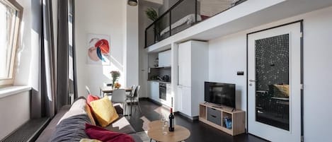 经典公寓, 城市景观 | 起居区 | 电视