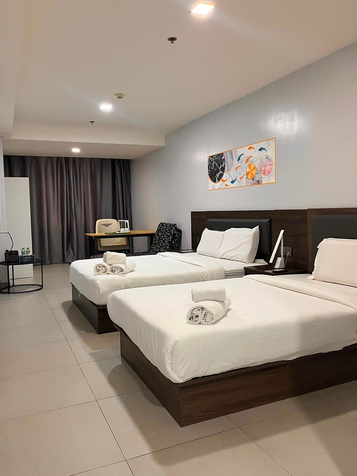 Family Room | Premium bedding, desk, laptop workspace, WiFi (free)