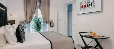 Kahden hengen luksushuone | Tallelokero huoneessa, äänieristys, silitysrauta/-lauta, ilmainen Wi-Fi