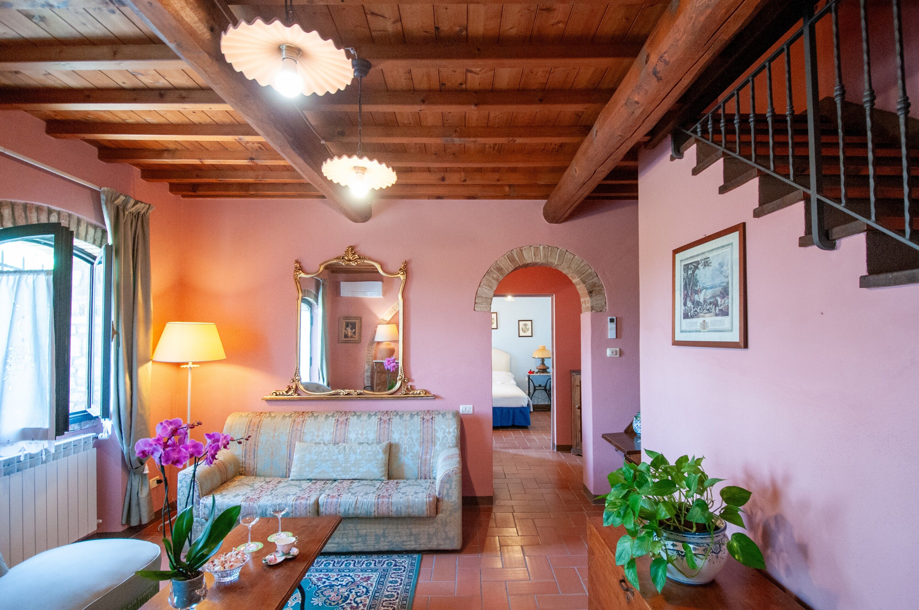 Caminetto, impianto stereo