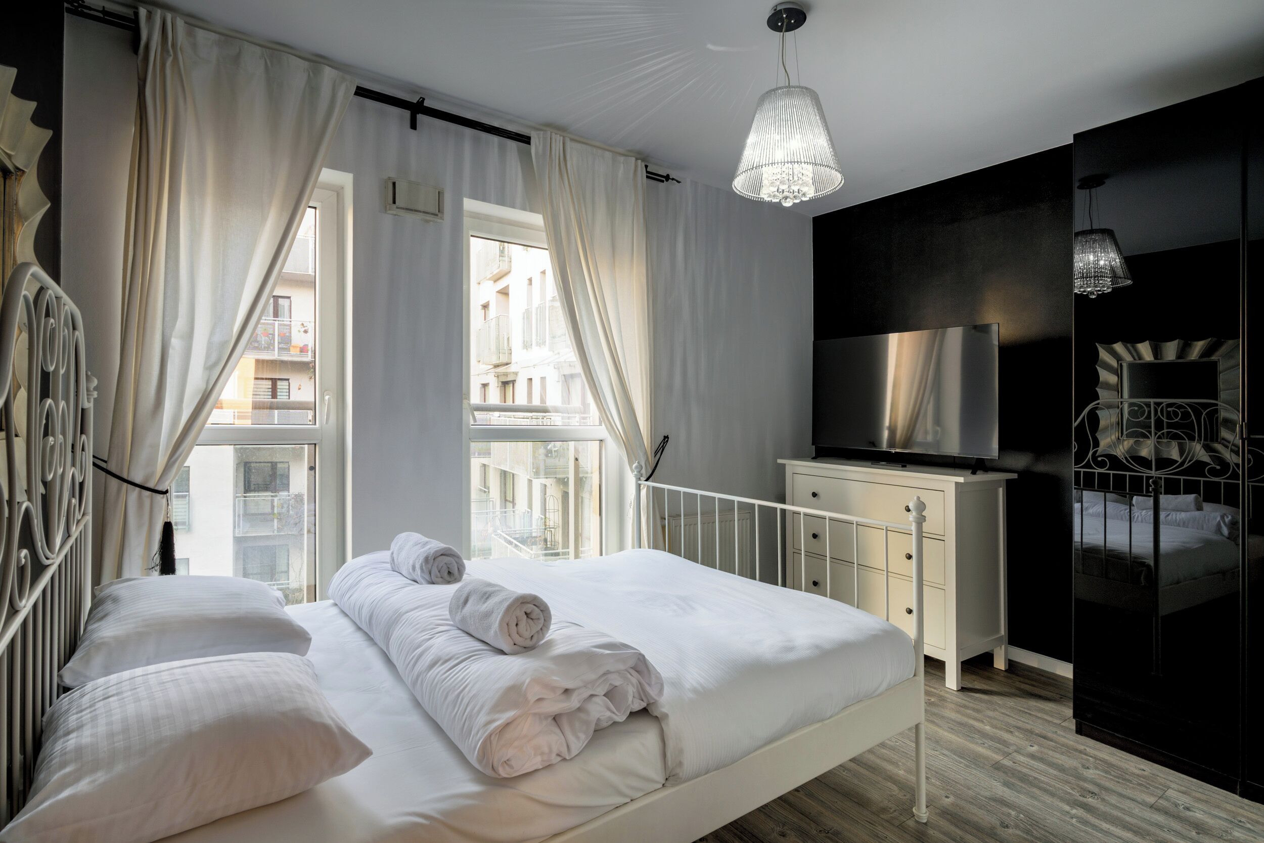 Appartement, balkon | Een strijkplank/strijkijzer, gratis wifi