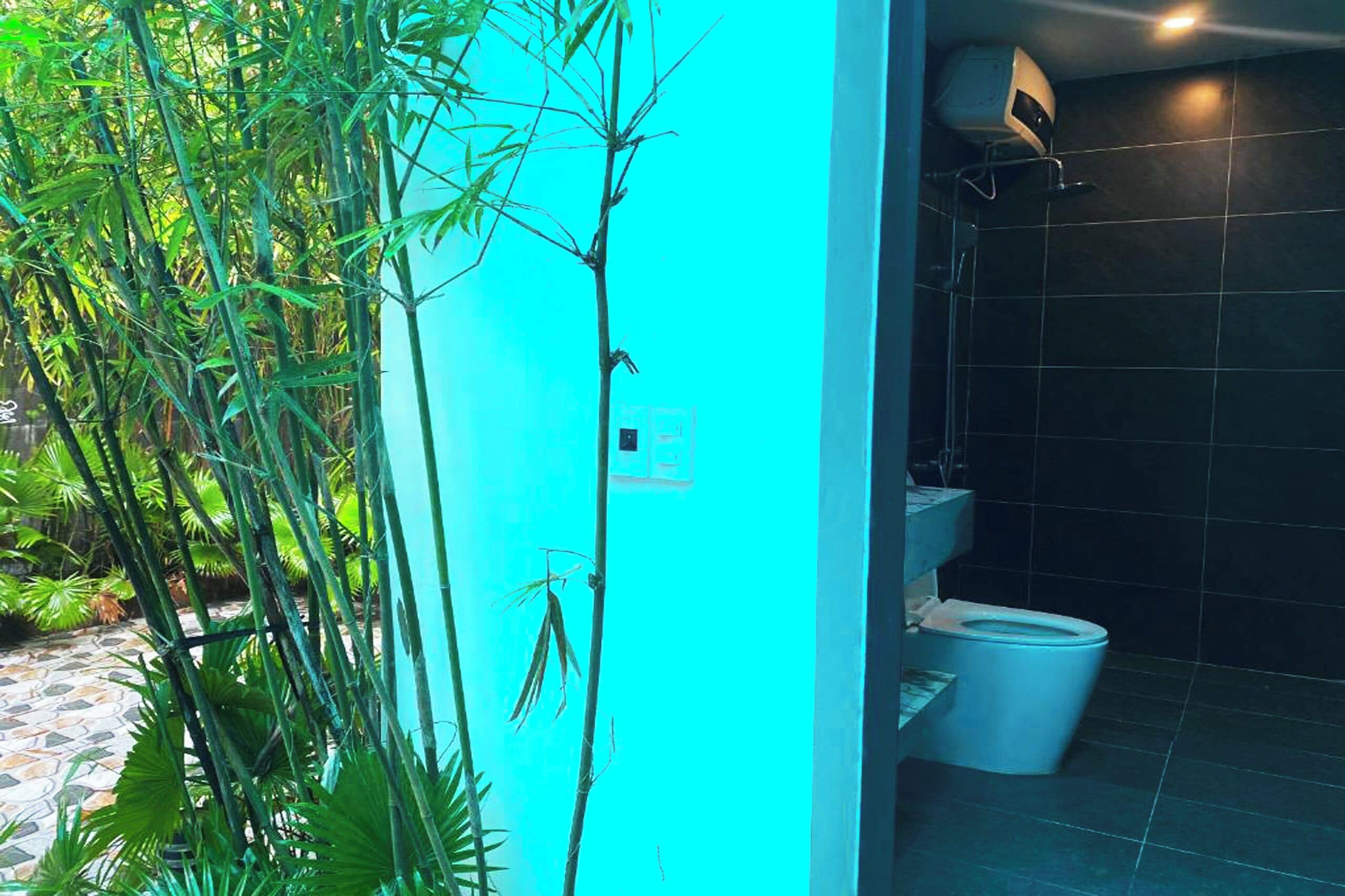 Dusche, Haartrockner, Bidet, Handtücher