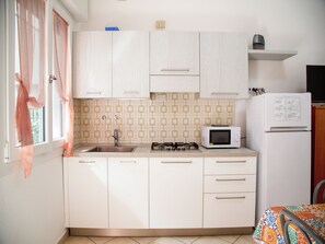 Fridge, microwave, stovetop, cookware/dishes/utensils - Great accommodation with a lovely patio (Eraclea Mare)