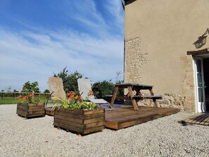 Terrace/patio - Kleines Studio auf dem Land für 2 Personen by Interhome (Sainteny)