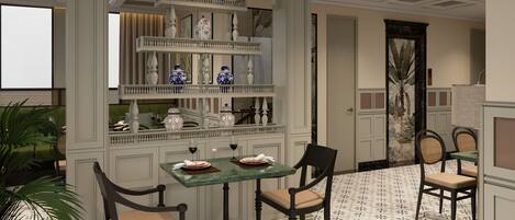 Free daily buffet breakfast