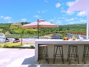 Outdoor dining - Stavento Luxus Villa Privater Pool by Interhome (Georgioupoli)