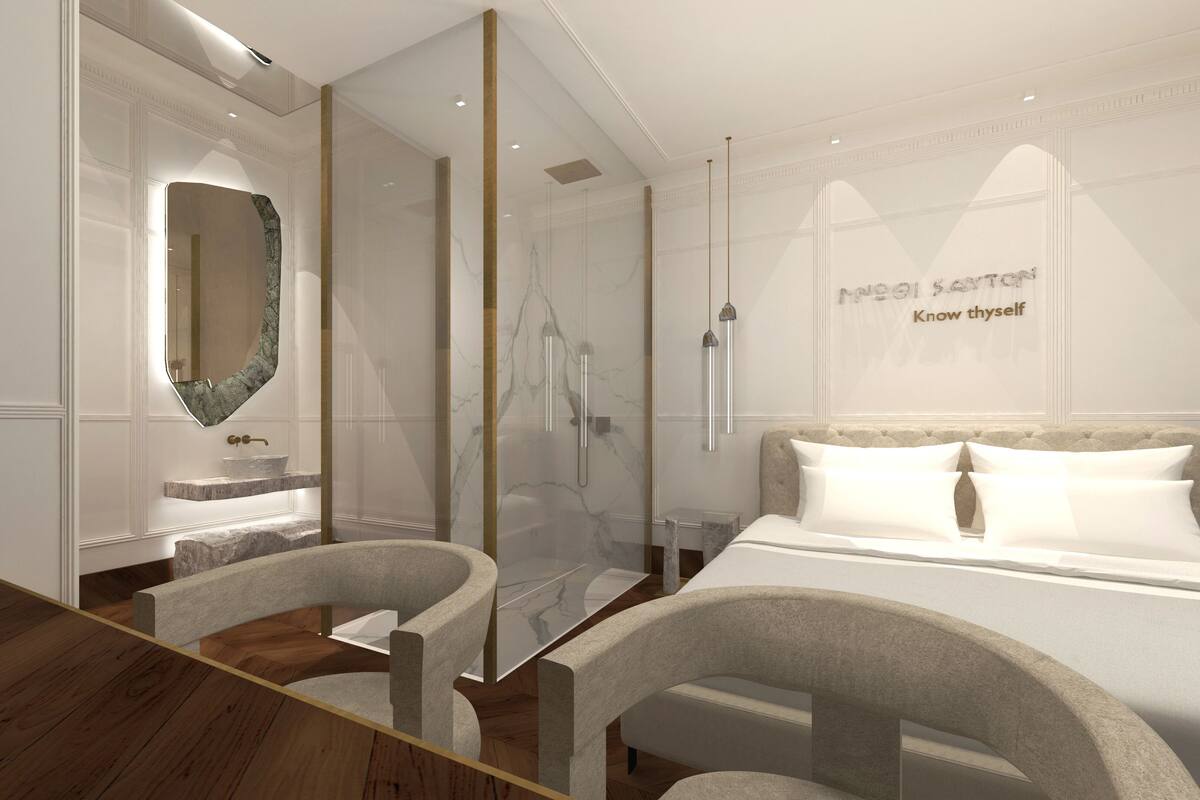 Deluxe kamer, 1 twee- of 2 eenpersoonsbedden, balkon, uitzicht op bergen | Een kluis op de kamer, verduisterende gordijnen