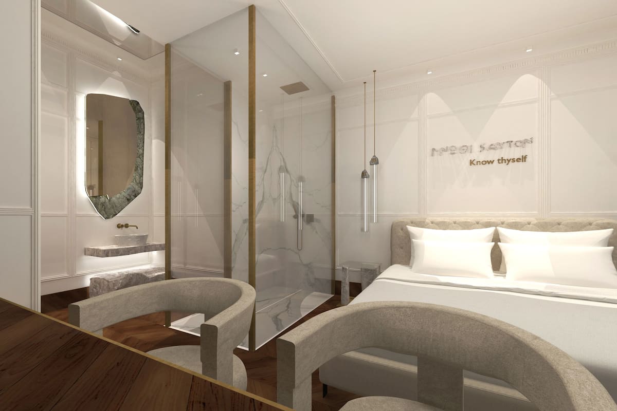 Deluxe Double or Twin Room, Balcony, Mountain View | In-room safe, blackout drapes, iron/ironing board, free WiFi