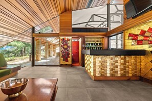 Lobby - 'The Train House' - one of Woollongong's finest homes, a taste of Kyoto in NSW. (Mount Pleasant)