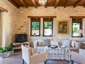Living area - Villa Thalia by Interhome (Agios Vasilios)