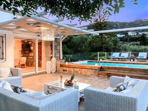 Terrace/patio - Cretan Lodge Beheizter Pool by Interhome (Agios Nikolaos)
