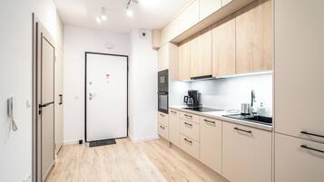 Studiosuite, Balkon | Eigene Kochnische