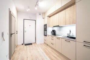 Suite Studio, balcon | Coin cuisine privé