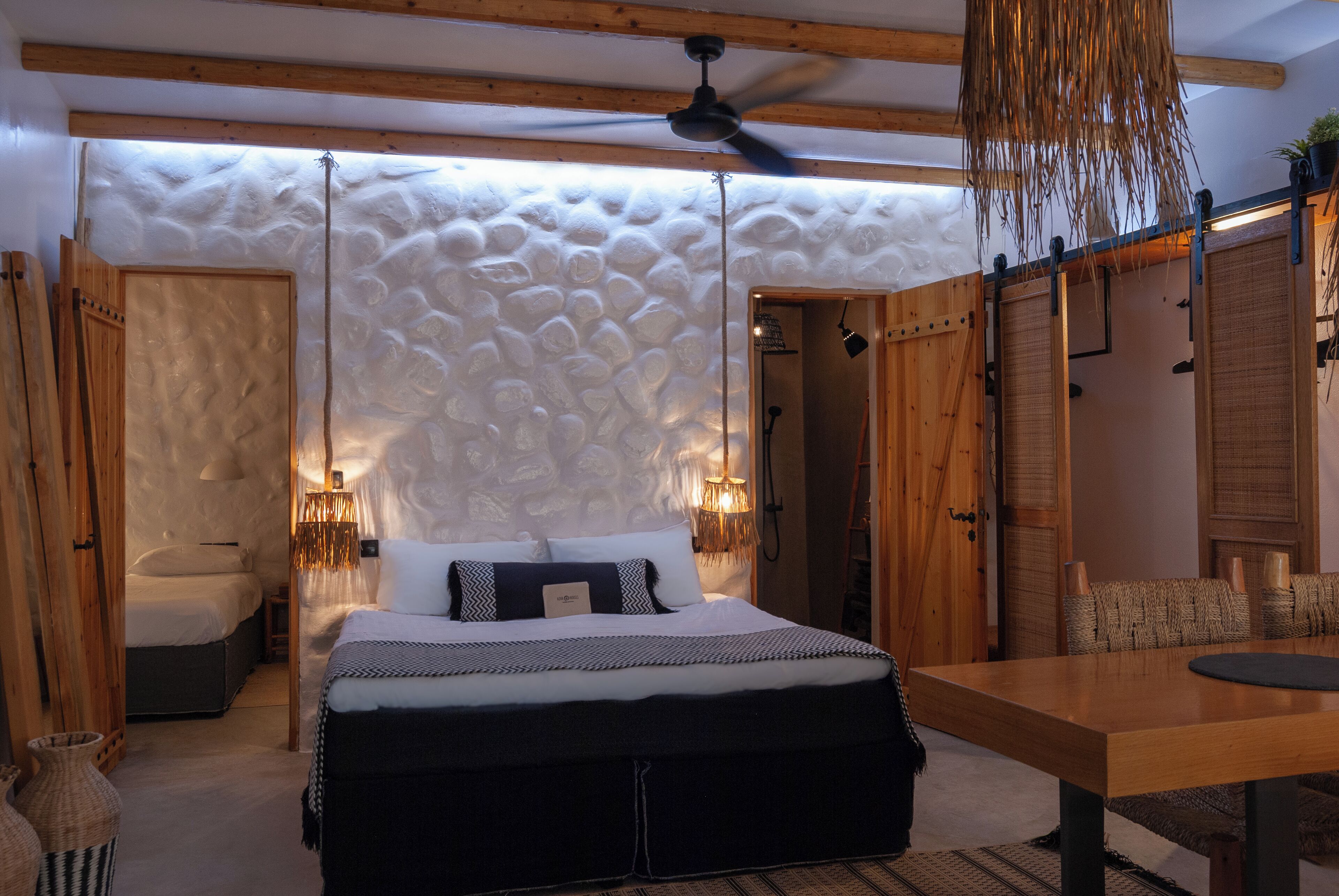 Maison Deluxe, vue sur la mer | Literie de qualité, lit avec matelas à plateau-coussin