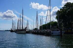 Marina - Pamir - View of the river, terrace, garden, induction stove, parking space (Olpenitzdorf)