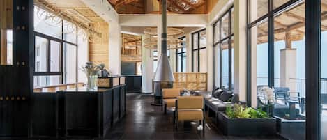 Sittområde i lobbyn