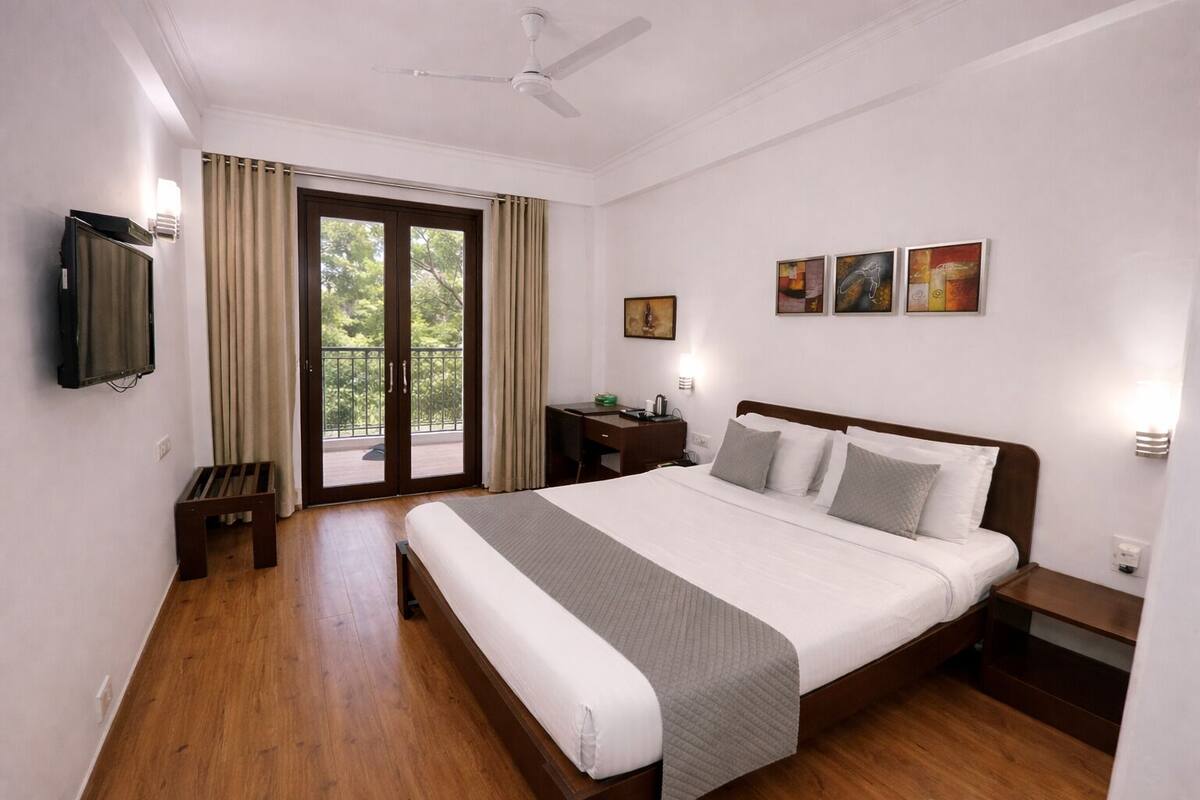 Premium-Doppelzimmer | Individuell dekoriert, individuell eingerichtet, Schreibtisch