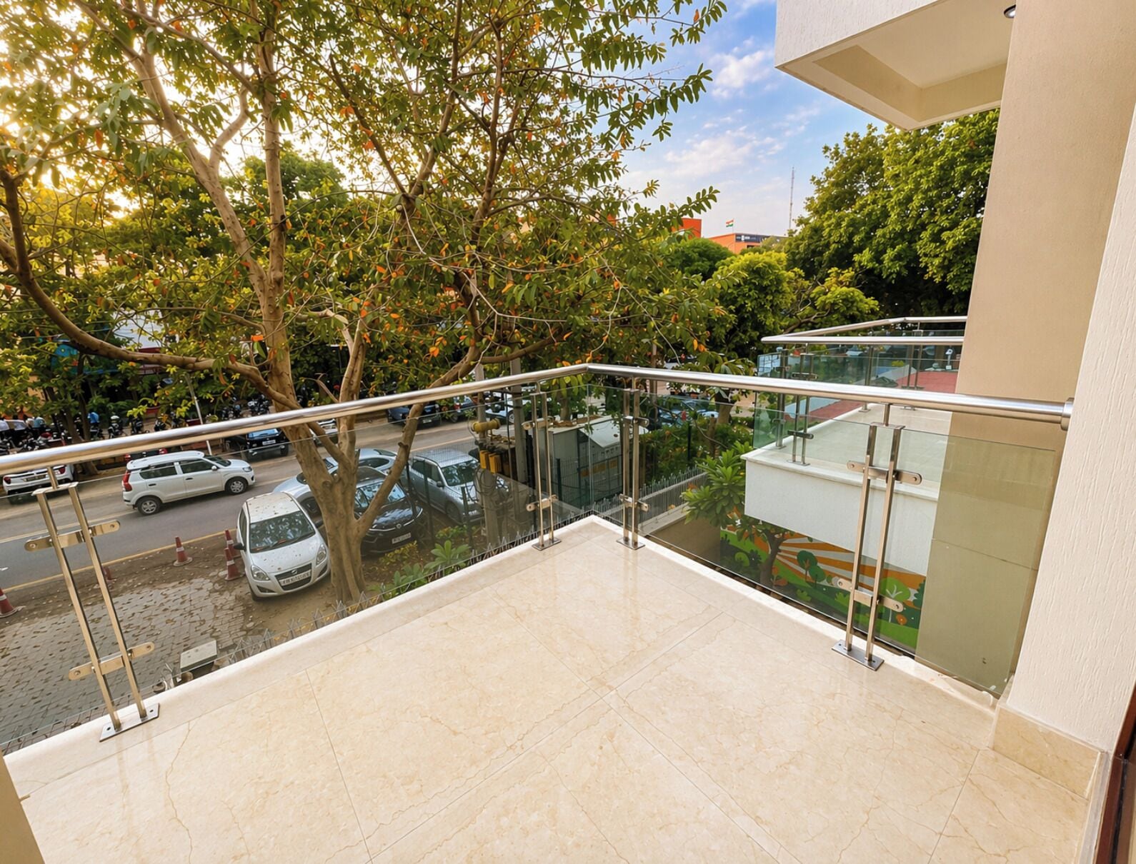 Pemandangan balkon