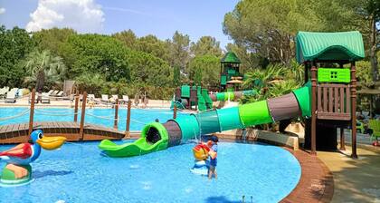 Chalet Mobilehome Mobile home Camping South of France sea rental vacation Lei Suves