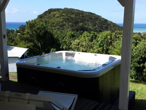 Outdoor spa tub - Wunderschönes Ferienhaus mit Meerblick und privatem Spa by Interhome (Deshaies)