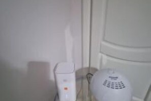 Douche, sèche-cheveux, serviettes fournies, papier toilette